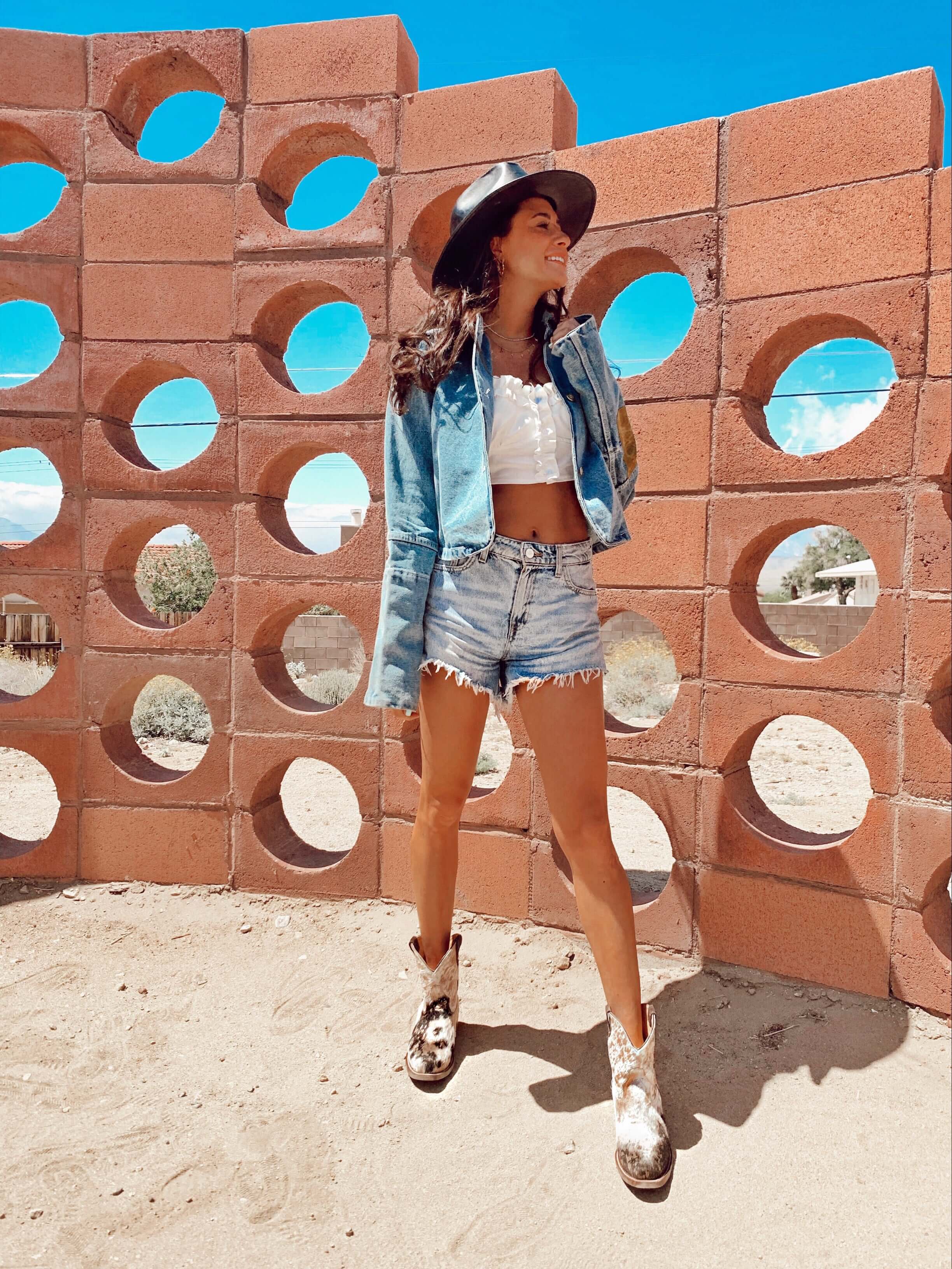 The Loretta short western boots by Stiefeld Boots rose gold metallic limited edition