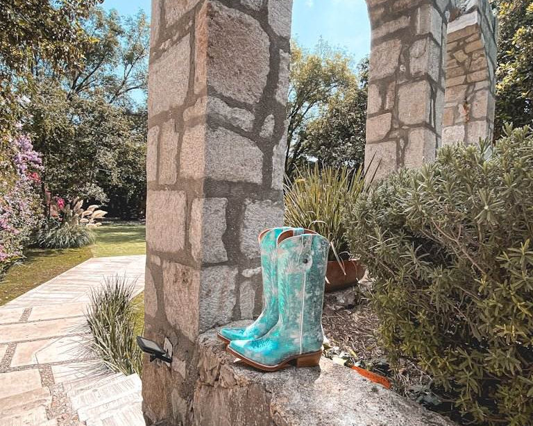 Dakota Metallic Turquoise Edition – Pointed Toe - Stiefeld Boots
