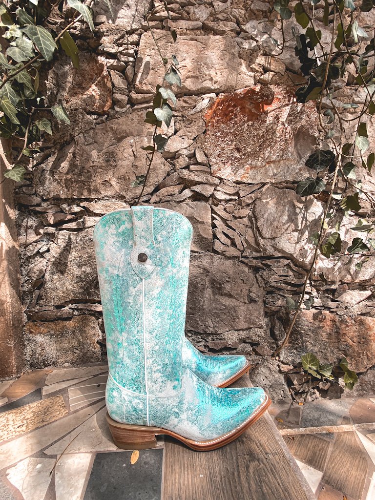 Dakota Metallic Turquoise Edition – Pointed Toe - Stiefeld Boots