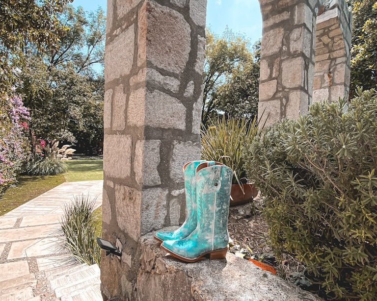 Dakota Metallic Turquoise Edition – Pointed Toe - Stiefeld Boots