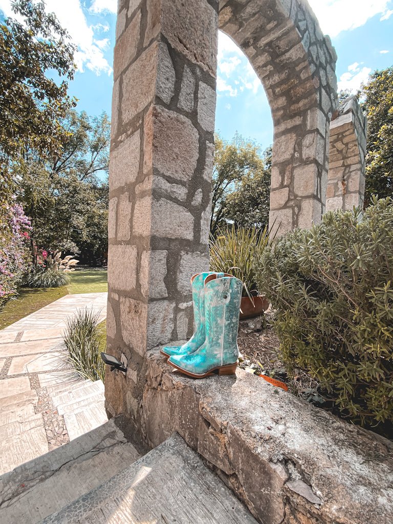 Dakota Metallic Turquoise Edition – Pointed Toe - Stiefeld Boots