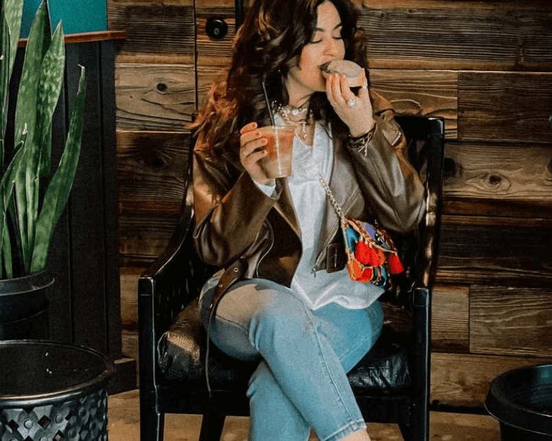 Woman wearing gretta cowhide loafers comfortable