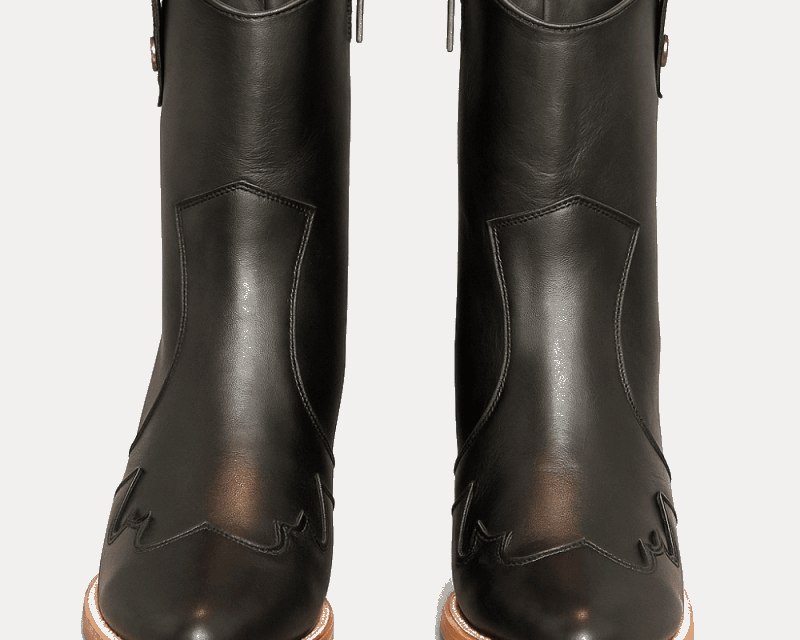 Jolene High Heel Boots – Outlaw Black Leather - Stiefeld Boots