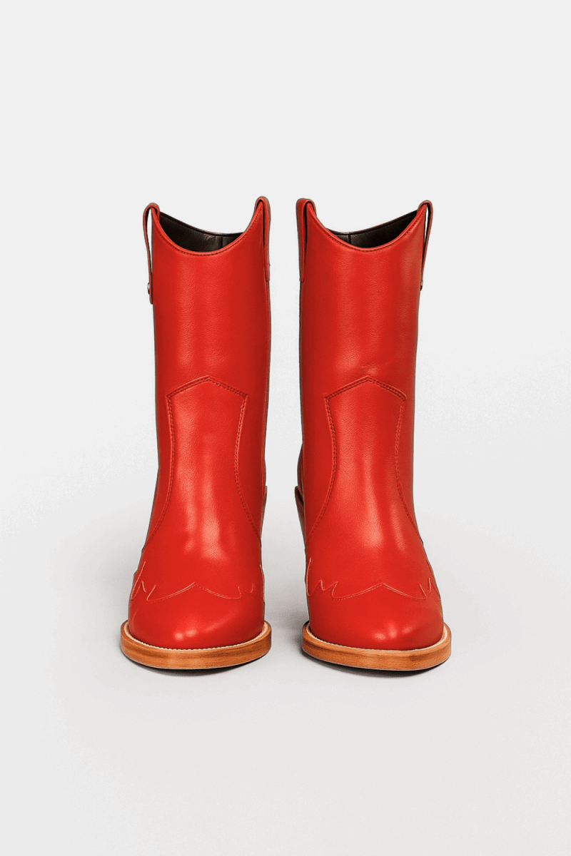 Jolene High Heel Boots – Rodeo Red Leather - Stiefeld Boots