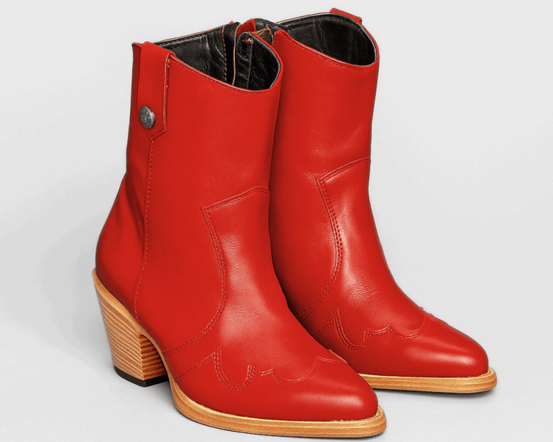Jolene High Heel Boots – Rodeo Red Leather - Stiefeld Boots