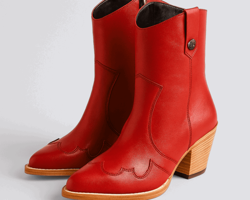 Jolene High Heel Boots – Rodeo Red Leather - Stiefeld Boots