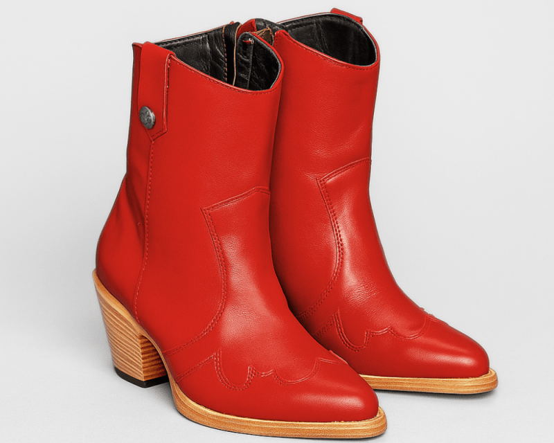 Jolene High Heel Boots – Rodeo Red Leather - Stiefeld Boots