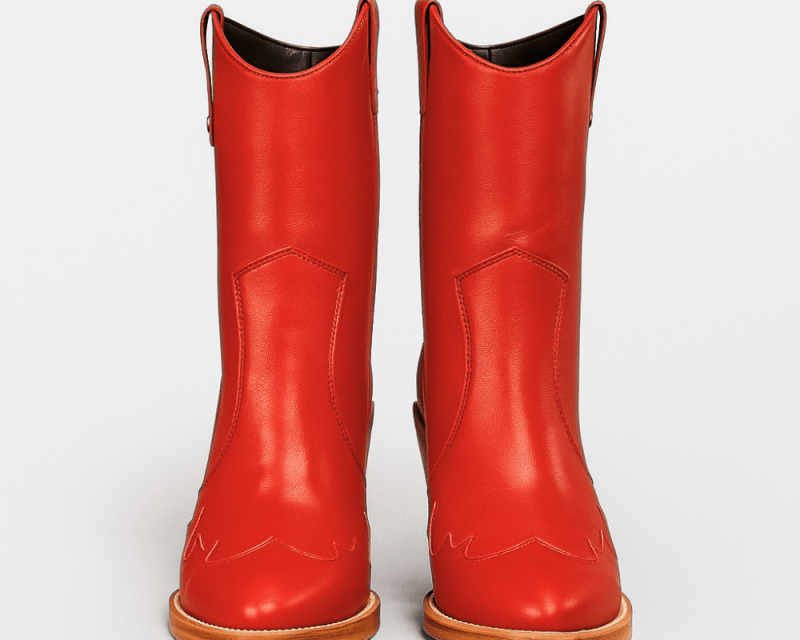 Jolene High Heel Boots – Rodeo Red Leather - Stiefeld Boots
