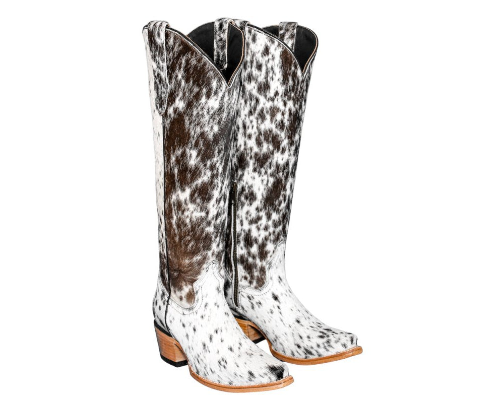 Lorraine Knee - High Cowhide Boots – Tricolor - Stiefeld Boots