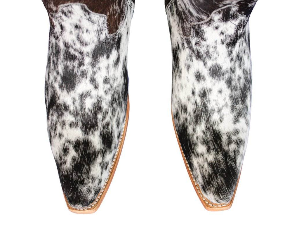 Lorraine Knee - High Cowhide Boots – Tricolor - Stiefeld Boots