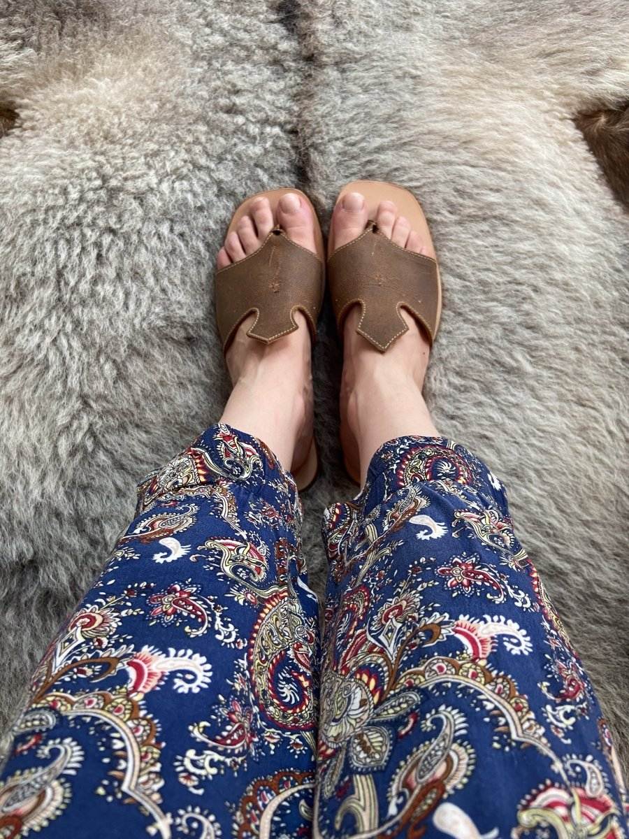 Luciana Leather Sandals – Brown - Stiefeld Boots