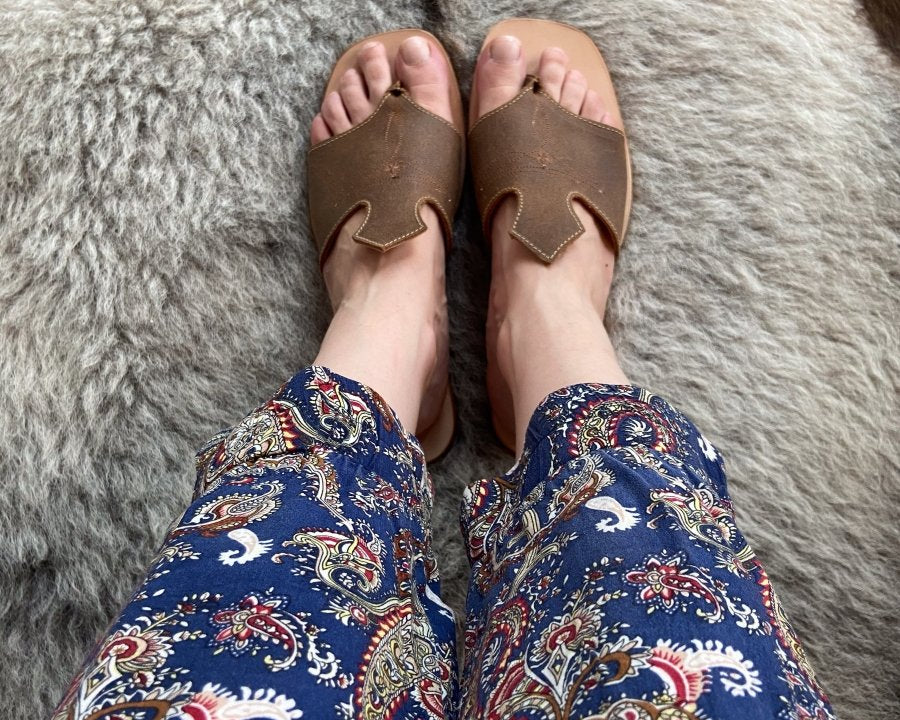 Luciana Leather Sandals – Brown - Stiefeld Boots