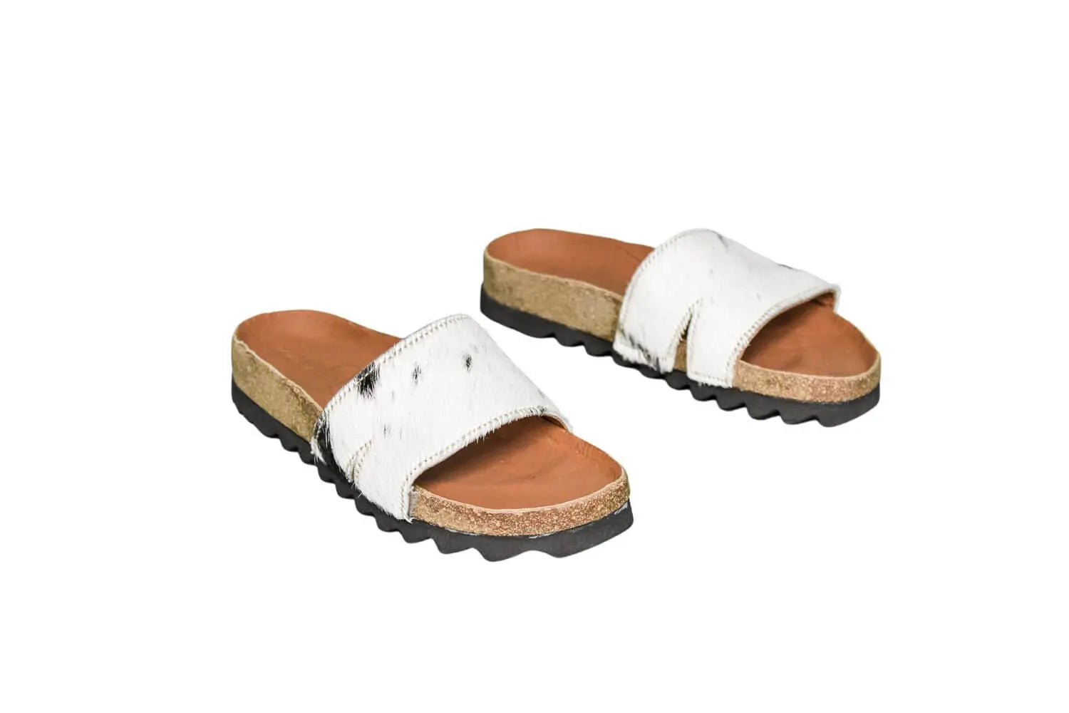 Tara Cowhide Slides Sandals - Size 6 - Women's Western Wear