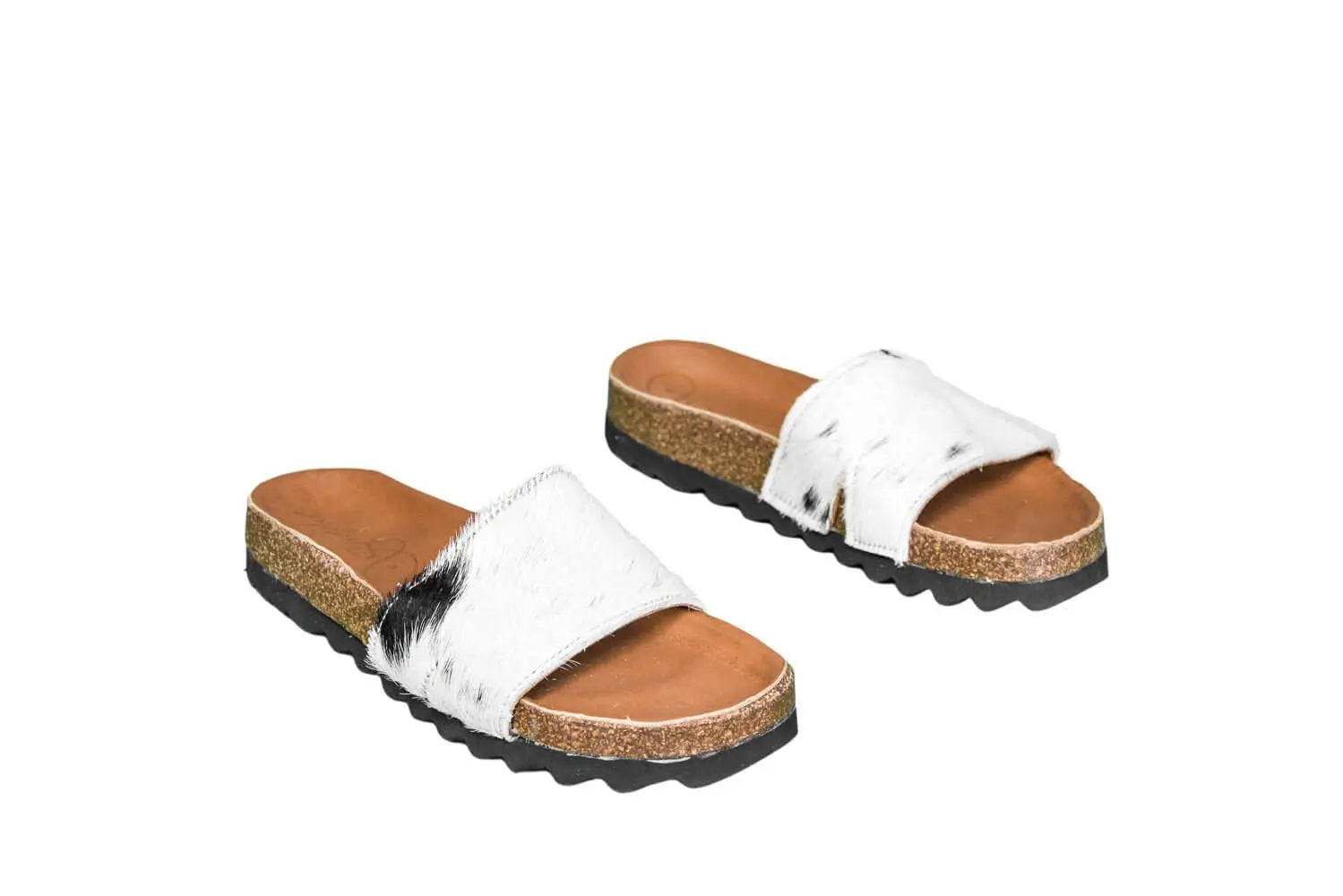 Tara Cowhide Slides Sandals - Size 6 - Women's Western Wear