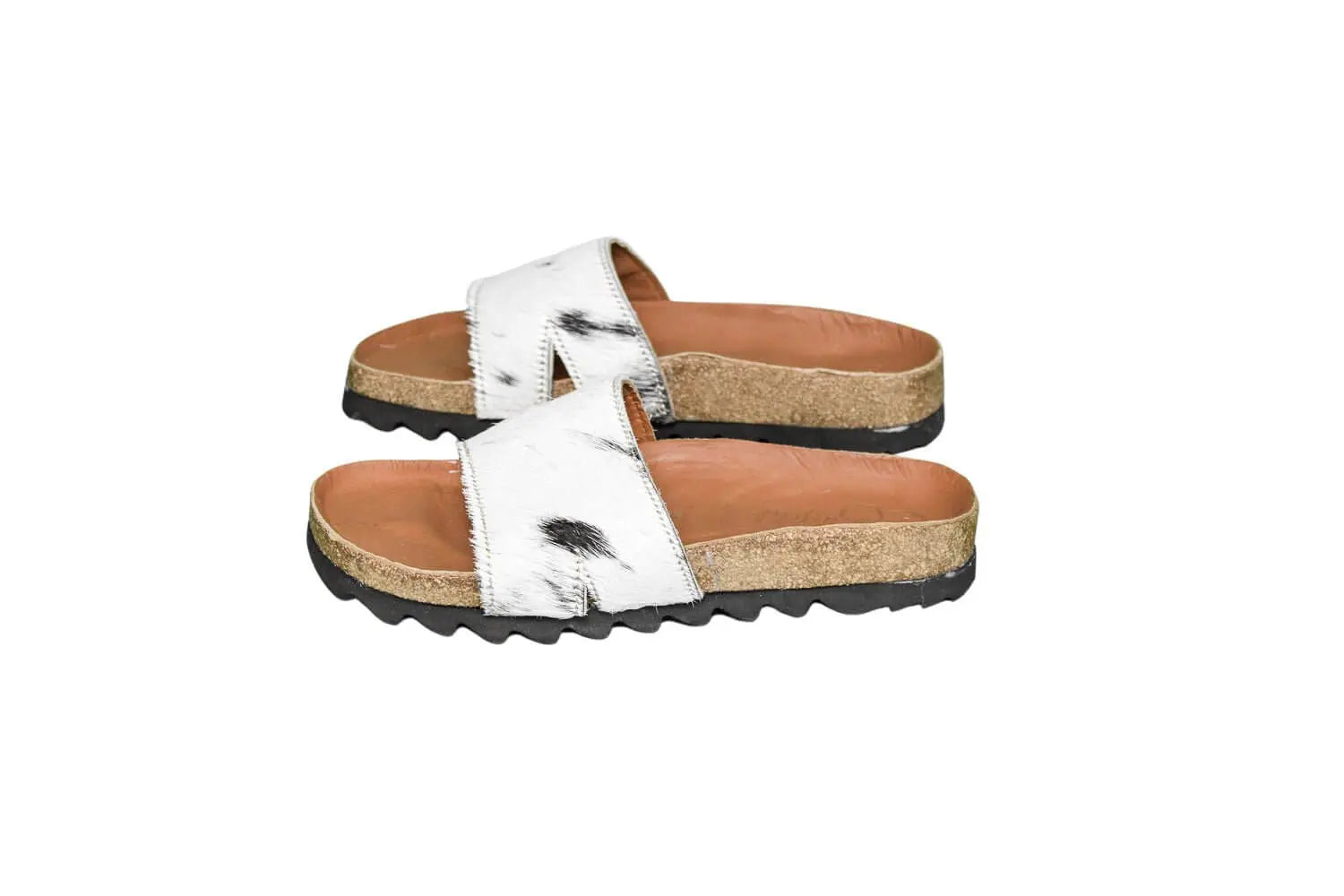 Tara Cowhide Slides Sandals - Size 6 - Women's Western Wear