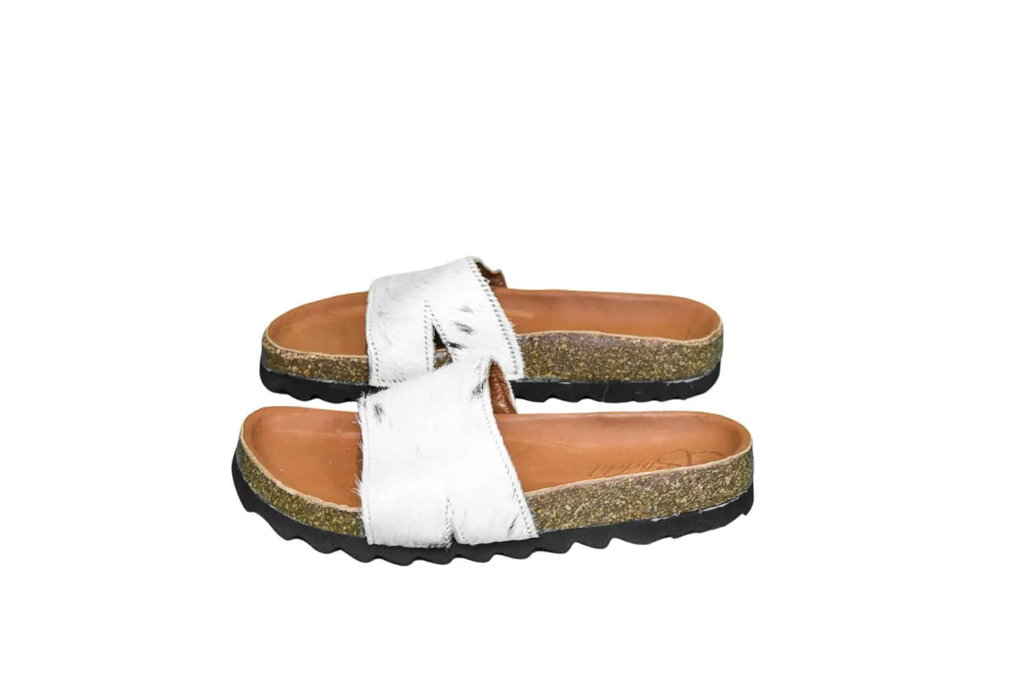 Tara Cowhide Slides Sandals - Size 6 - Women's Western Wear