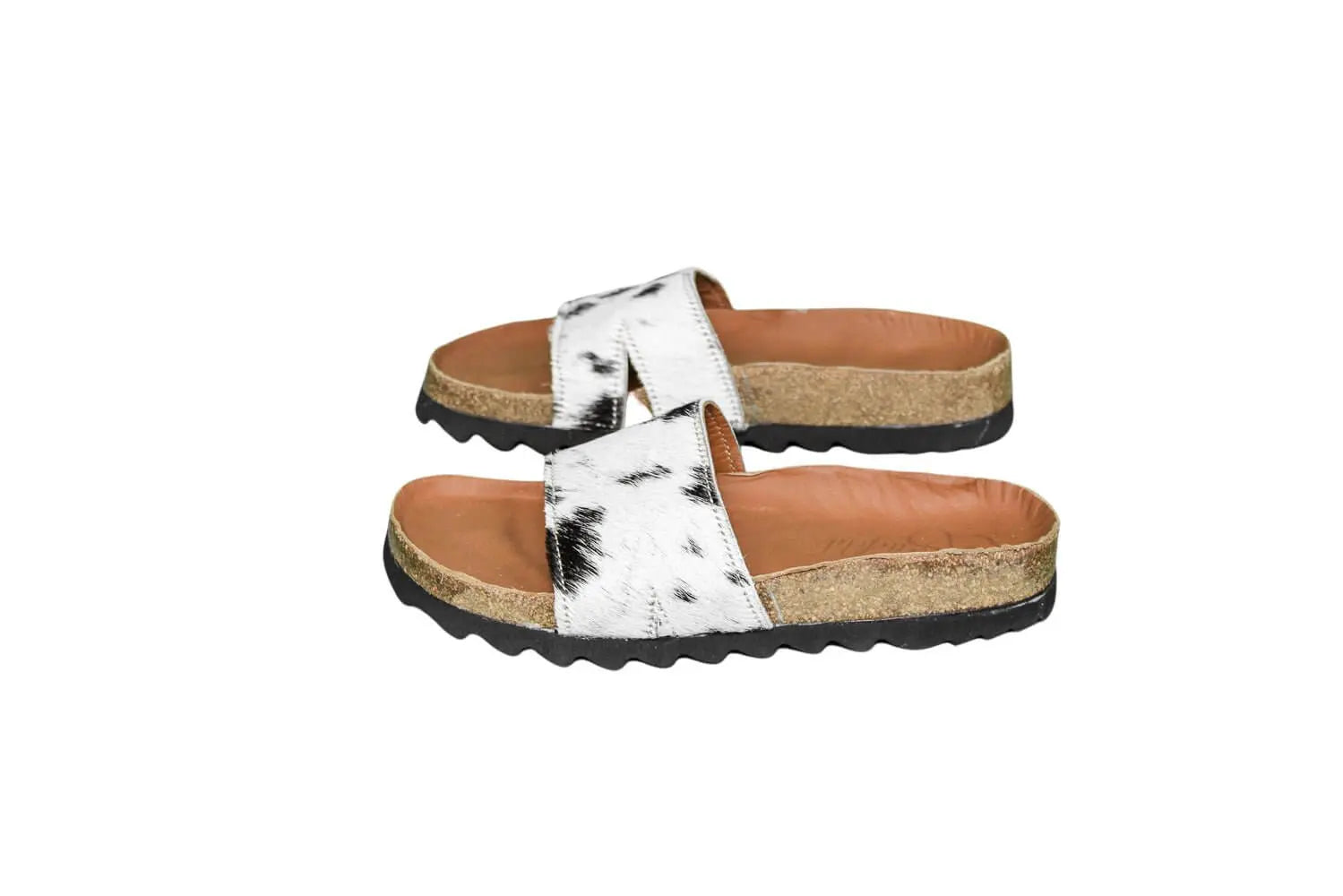 Tara Cowhide Slides Sandals - Size 6 - Women's Western Wear