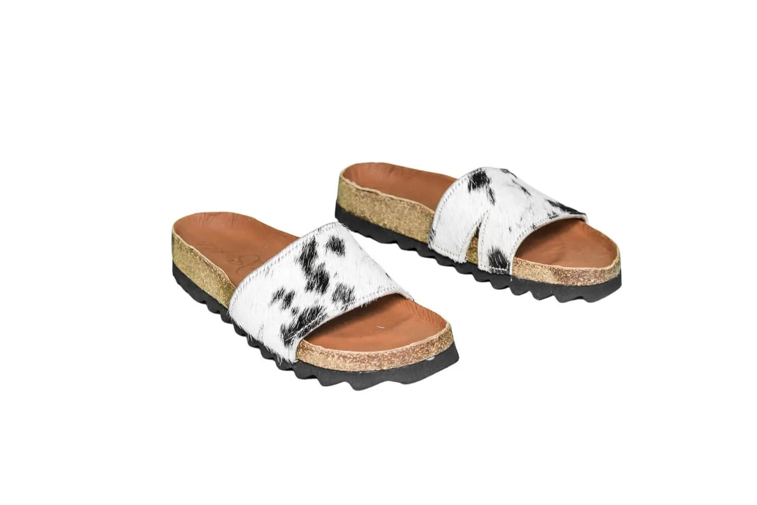 Tara Cowhide Slides Sandals - Size 6 - Women's Western Wear