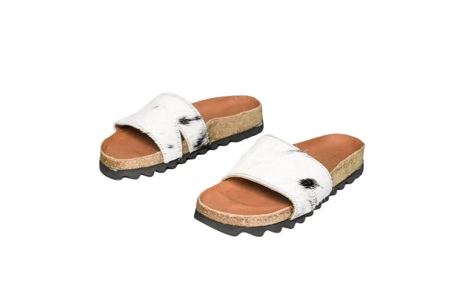 Tara Cowhide Slides Sandals - Size 6 - Women's Western Wear