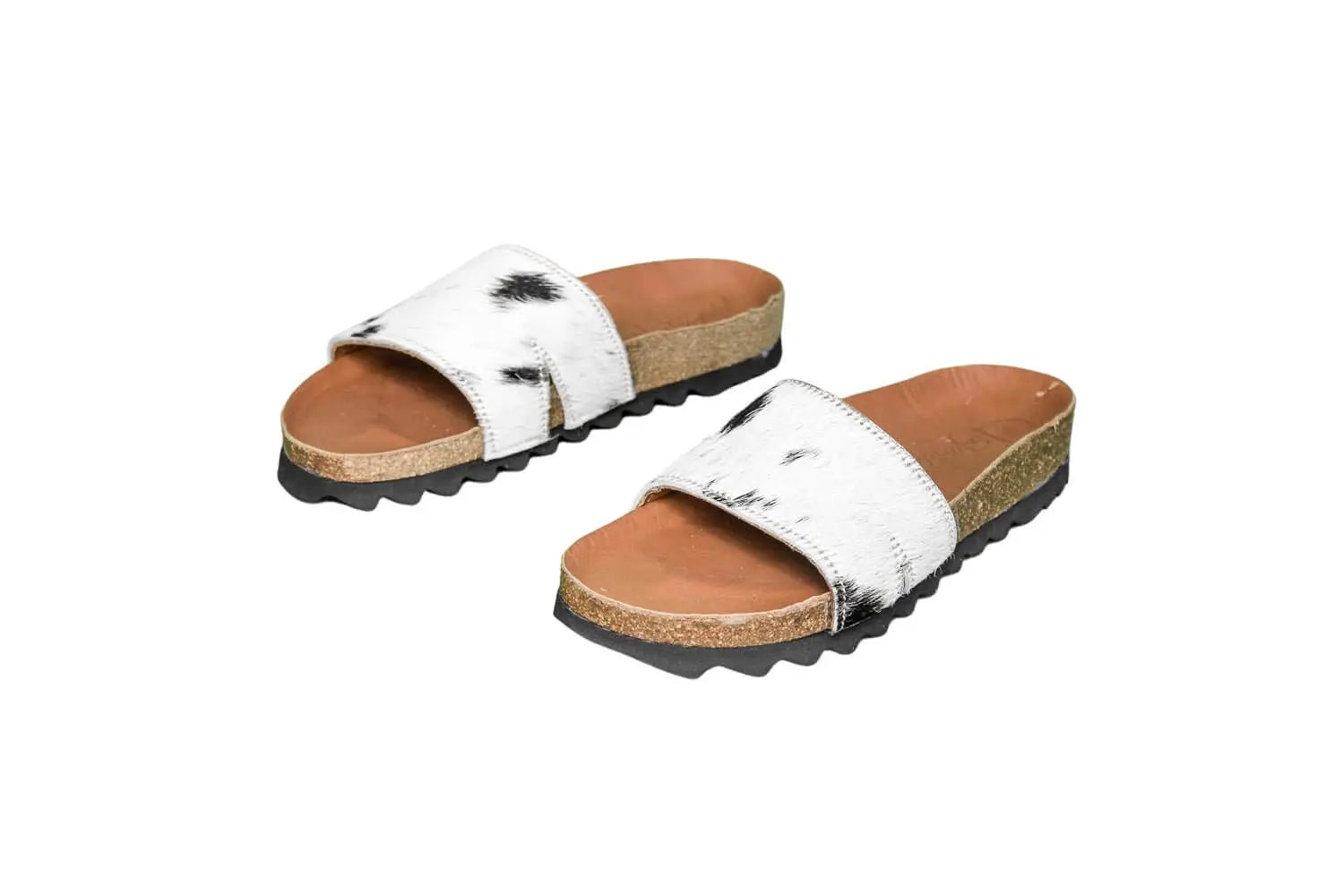 Tara Cowhide Slides Sandals - Size 7 - Women's Western Wear