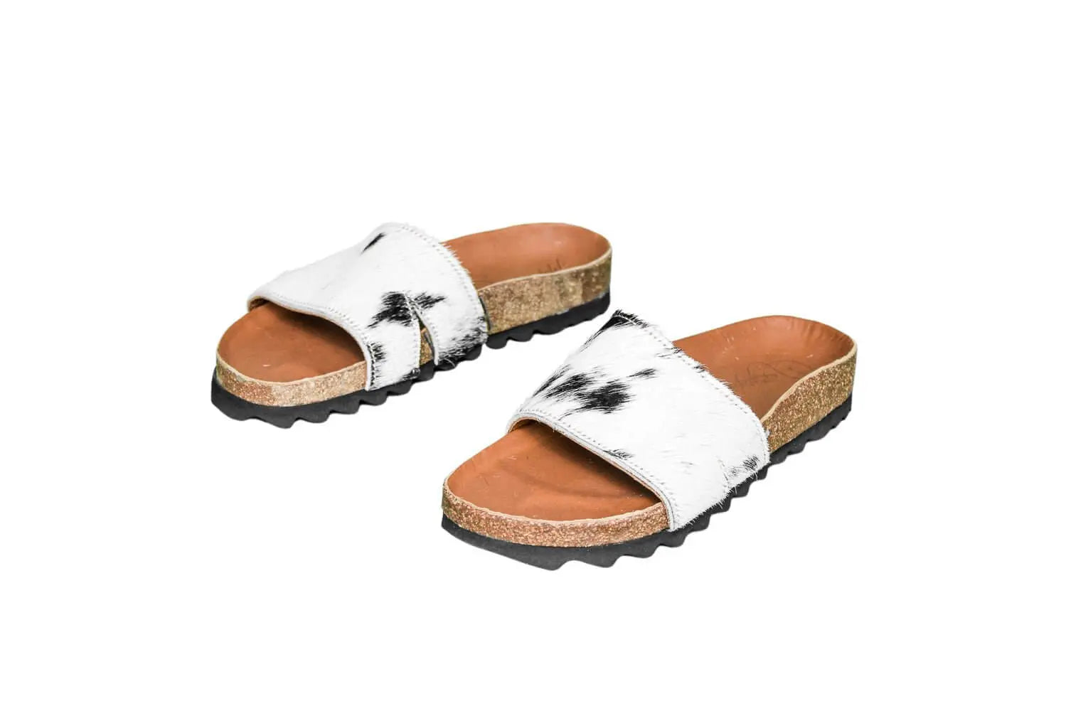Tara Cowhide Slides Sandals - Size 7 - Women's Western Wear