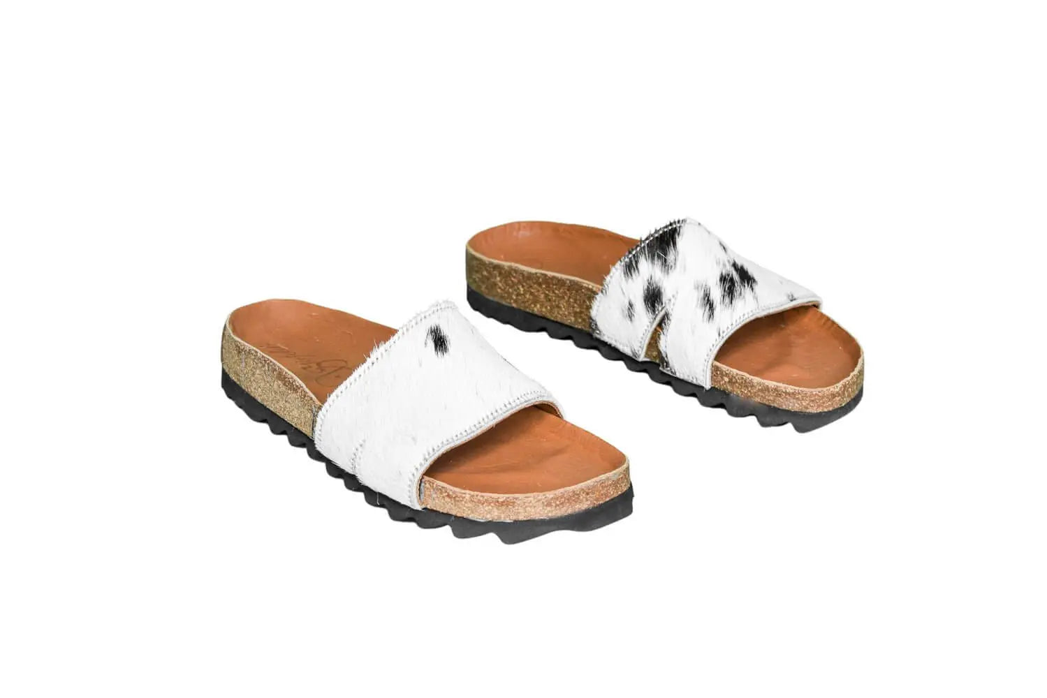 Tara Cowhide Slides Sandals - Size 7 - Women's Western Wear