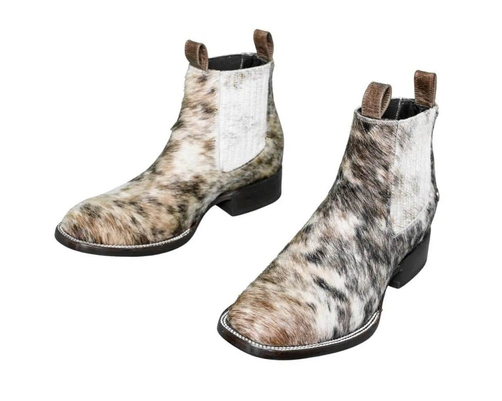 Aurora Cowhide Boots – Size 10 – Handmade Western Boots for Women
