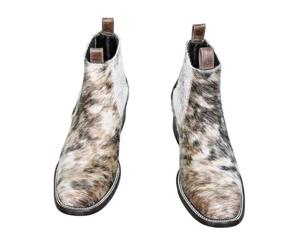 Aurora Cowhide Boots – Size 10 – Handmade Western Boots for Women