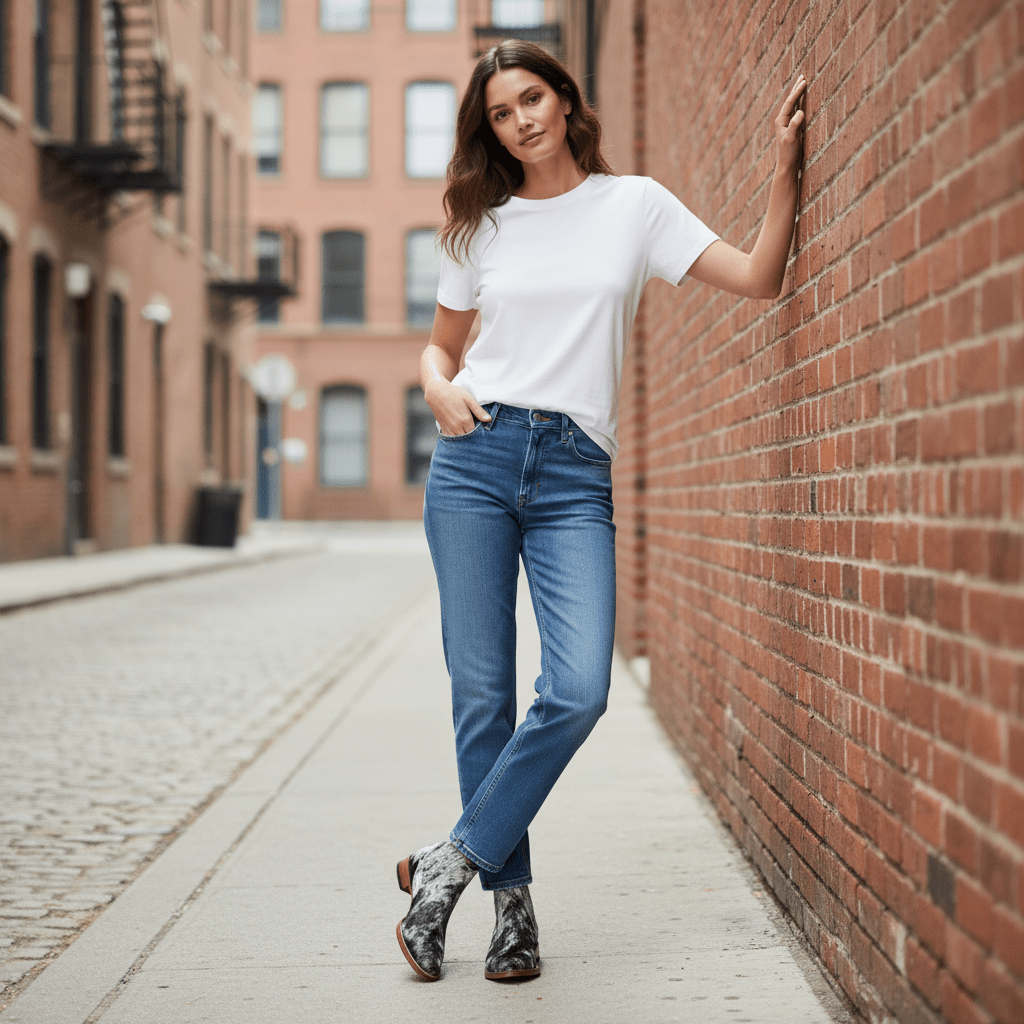 The Aurora Cowhide Boots – Size 10.5 US