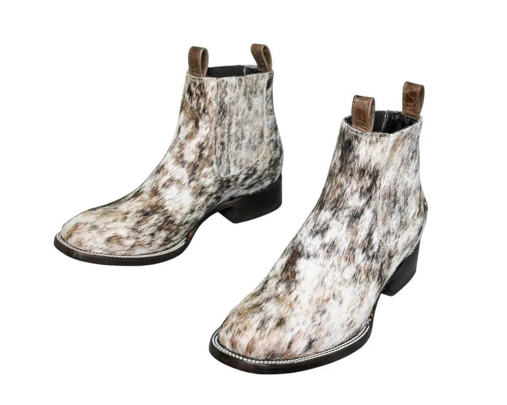 Aurora Cowhide Boots – Size 11 – Handmade Western Boots for Women