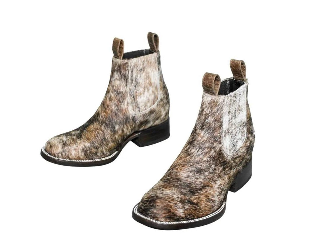 Aurora Cowhide Boots – Size 6.5 – Handmade Western Boots for Women