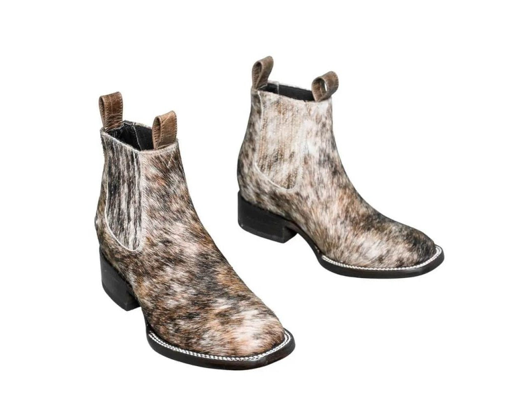 Aurora Cowhide Boots – Size 6.5 – Handmade Western Boots for Women