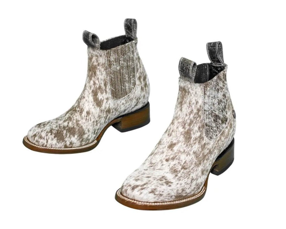 Aurora Cowhide Boots – Size 7 – Handmade Western Boots for Women