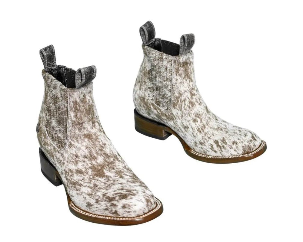 Aurora Cowhide Boots – Size 7 – Handmade Western Boots for Women