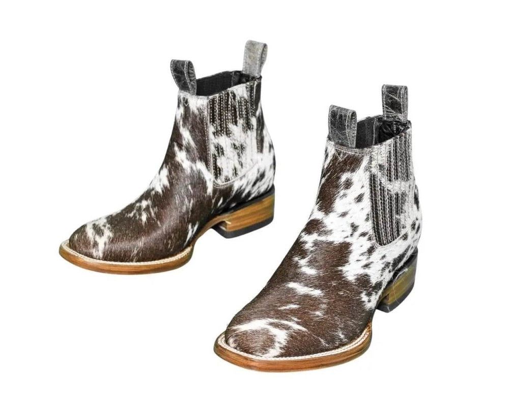 Aurora Cowhide Boots – Size 7 – Handmade Western Boots for Women