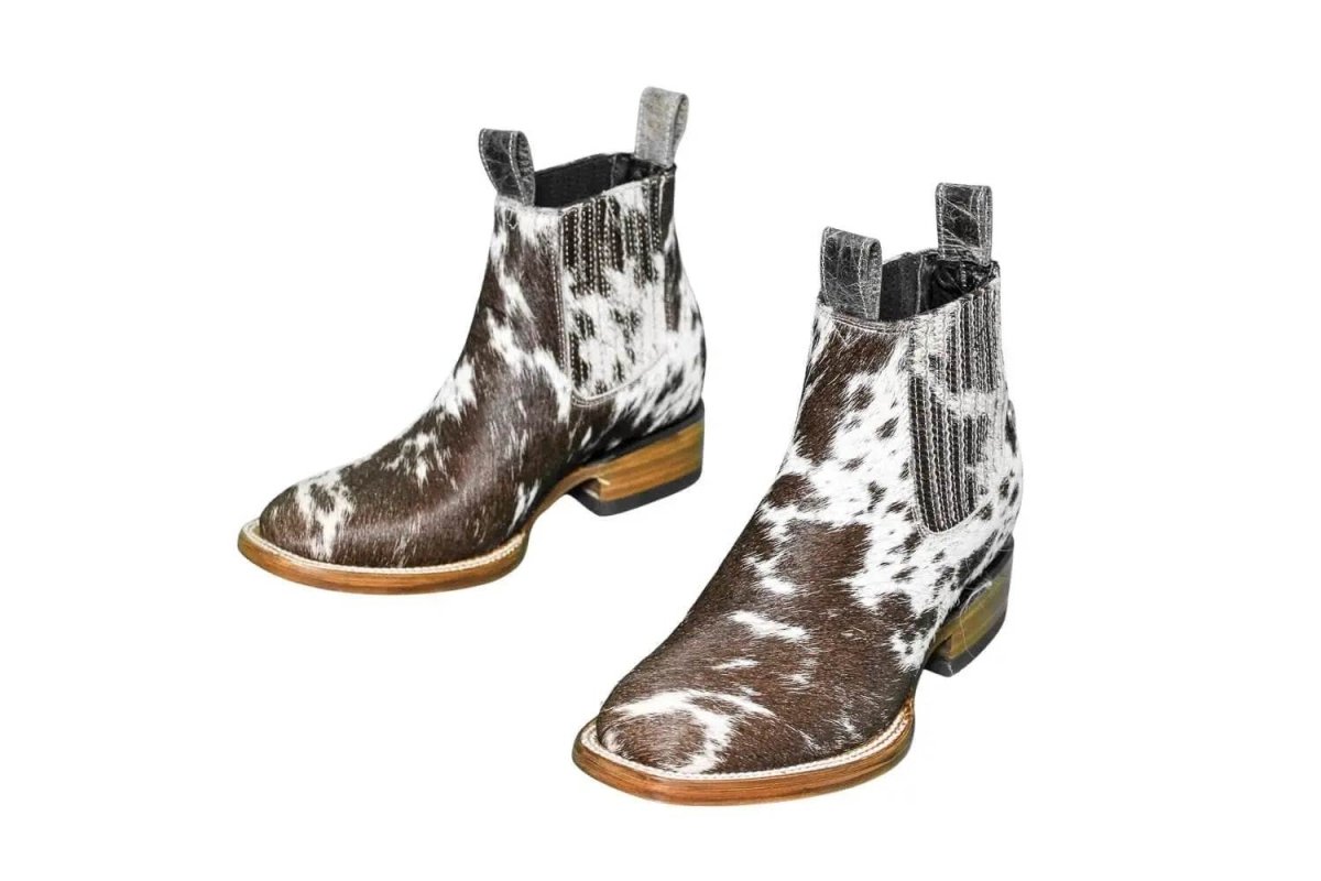 Aurora Cowhide Boots – Size 7 – Handmade Western Boots for Women