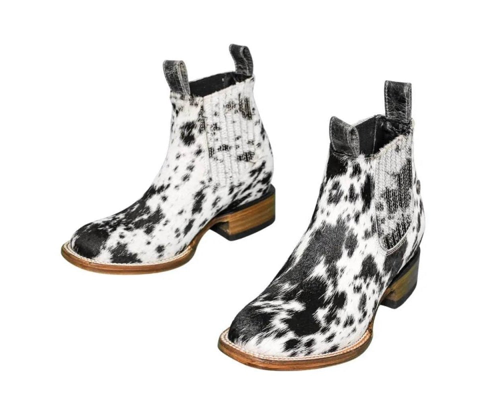 Aurora Cowhide Boots – Size 7 – Handmade Western Boots for Women
