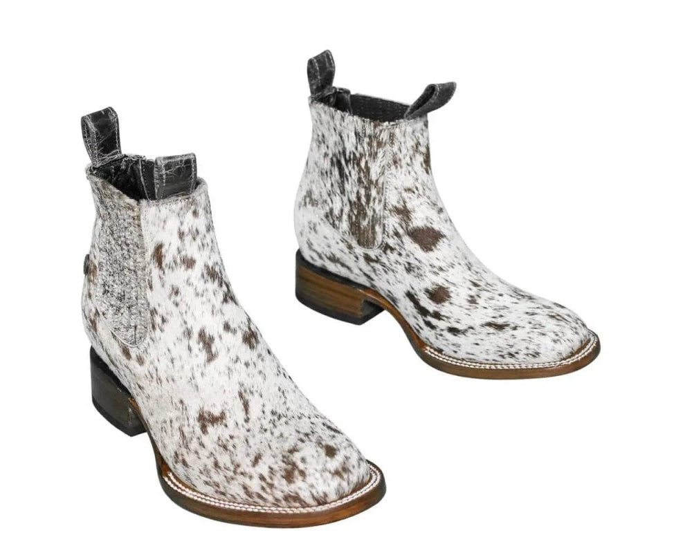 Aurora Cowhide Boots – Size 7.5 – Handmade Western Boots for Women