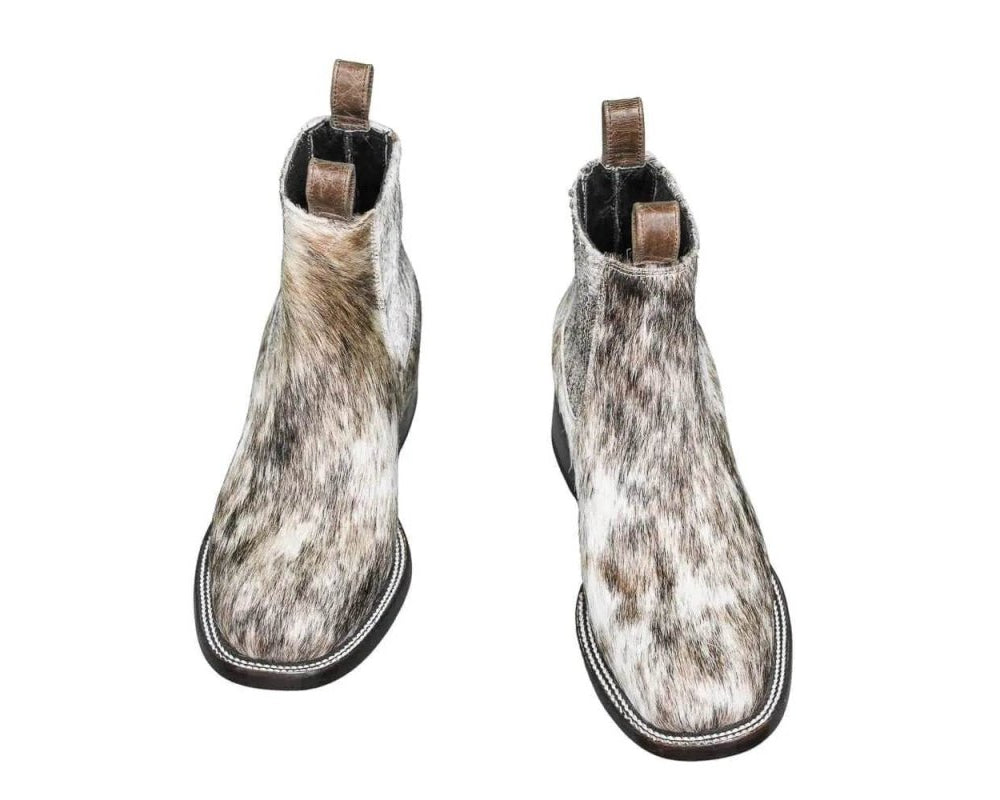 Aurora Cowhide Boots – Size 7.5 – Handmade Western Boots for Women