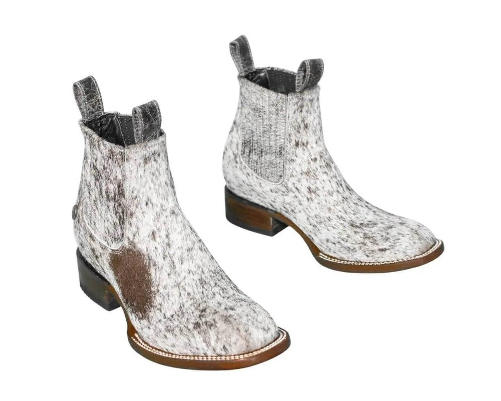 Aurora Cowhide Boots – Size 7.5 – Handmade Western Boots for Women