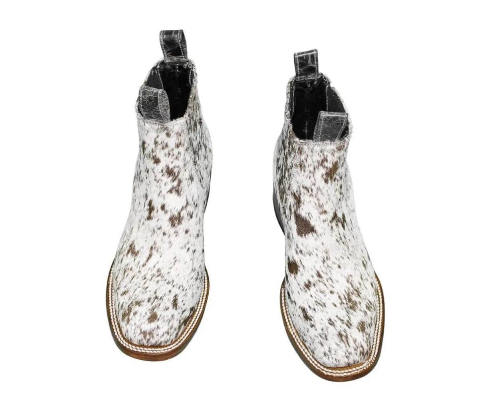 Aurora Cowhide Boots – Size 7.5 – Handmade Western Boots for Women