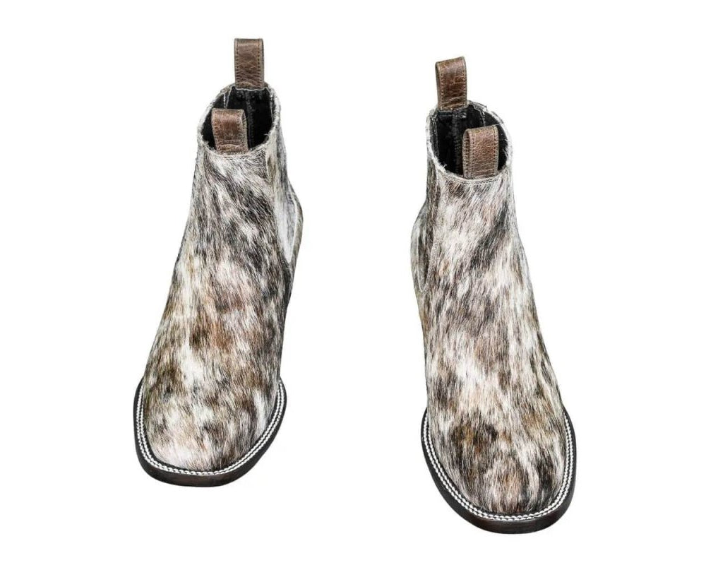Aurora Cowhide Boots – Size 7.5 – Handmade Western Boots for Women