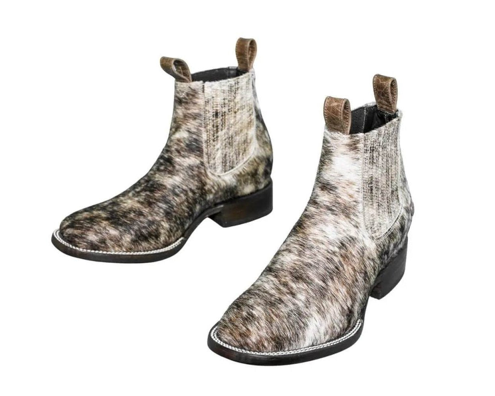 Aurora Cowhide Boots – Size 7.5 – Handmade Western Boots for Women
