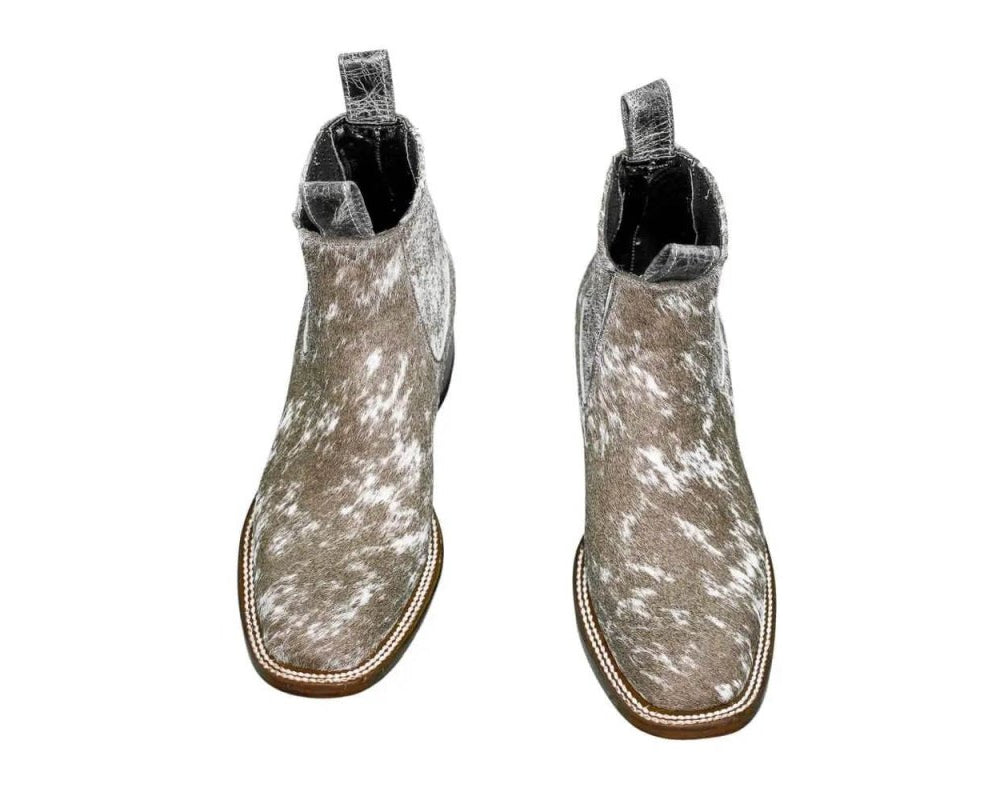 Aurora Cowhide Boots – Size 7.5 – Handmade Western Boots for Women