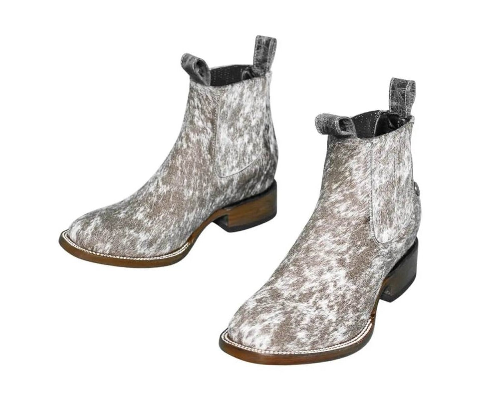 Aurora Cowhide Boots – Size 7.5 – Handmade Western Boots for Women