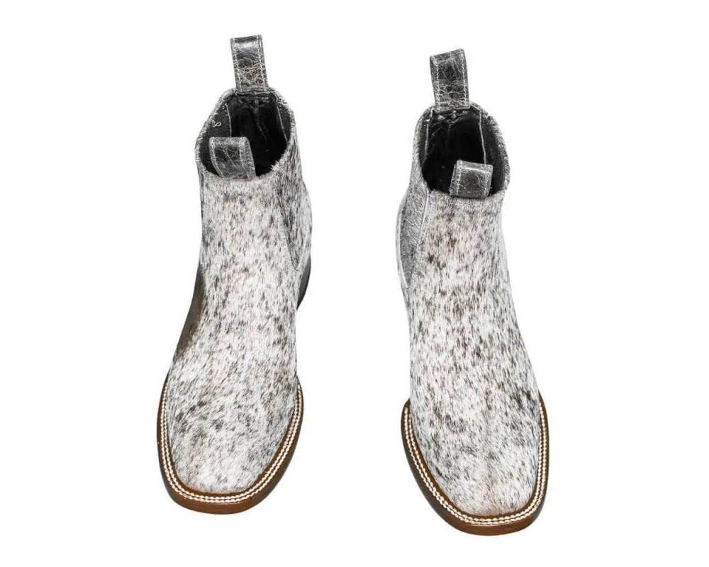 Aurora Cowhide Boots – Size 7.5 – Handmade Western Boots for Women