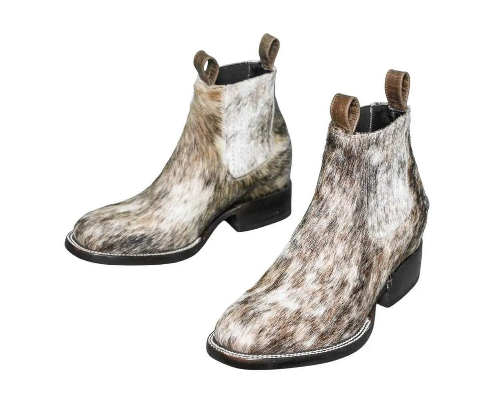 Aurora Cowhide Boots – Size 7.5 – Handmade Western Boots for Women