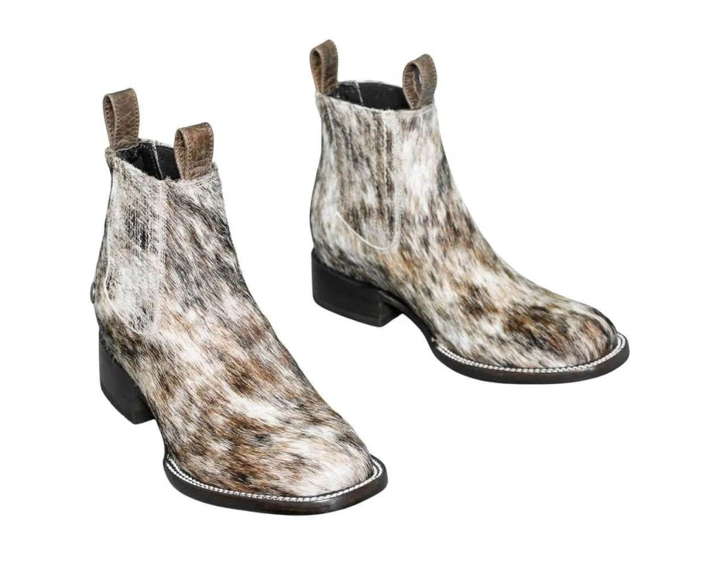 Aurora Cowhide Boots – Size 7.5 – Handmade Western Boots for Women