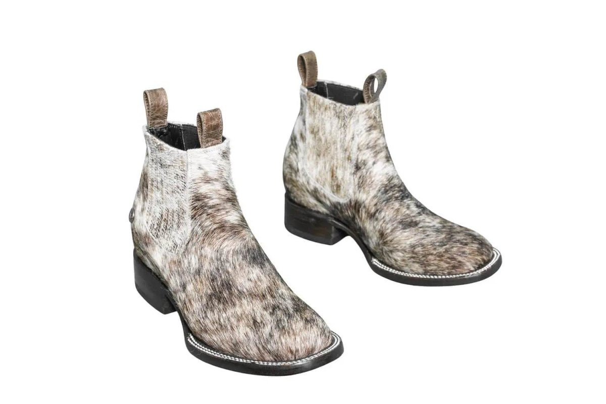 Aurora Cowhide Boots – Size 8 – Handmade Western Boots for Women