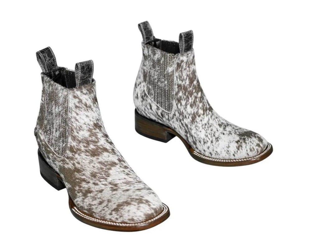 Aurora Cowhide Boots – Size 8.5 – Handmade Western Boots for Women